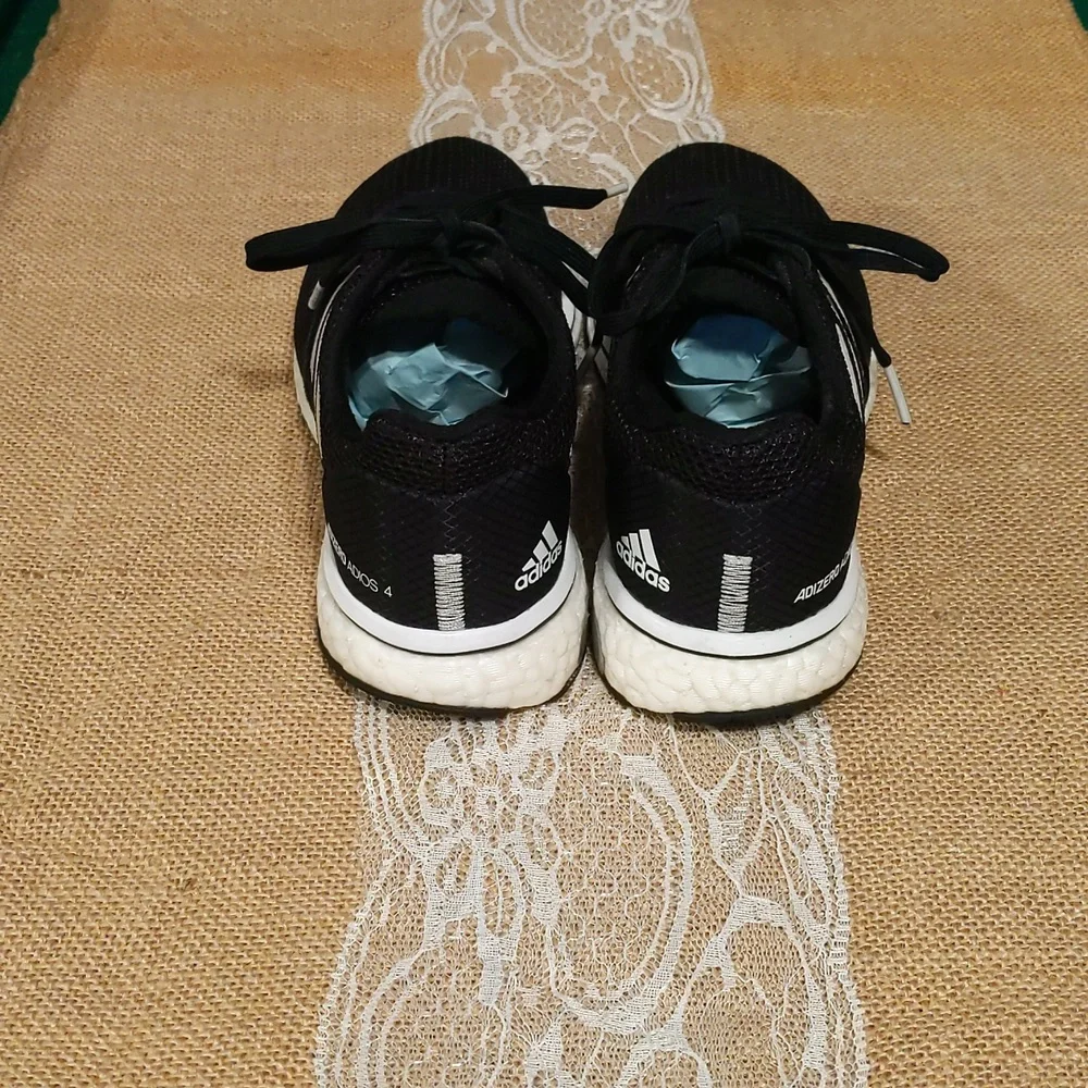 Adidas Adizero Adios 4 Women's Running Shoes Sz 5.5, Black/White - Picture 5 of 7